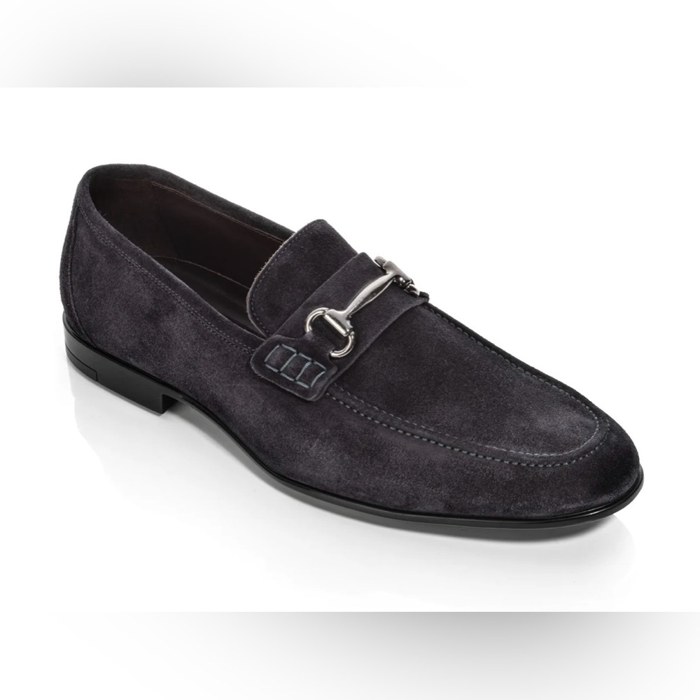 To Boot New York Adam Deerick. Agostino Navy Blue Suede Bit Loafer Size 9.5